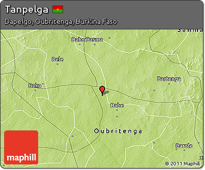 Physical 3D Map of Tanpelga