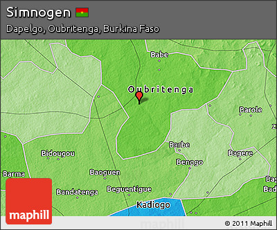 Political 3D Map of Simnogen