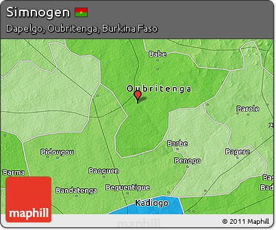 Political 3D Map of Simnogen