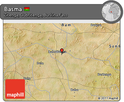Satellite 3D Map of Basma