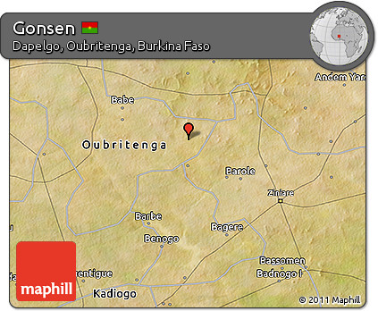 Satellite 3D Map of Gonsen