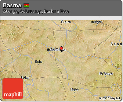 Satellite 3D Map of Basma