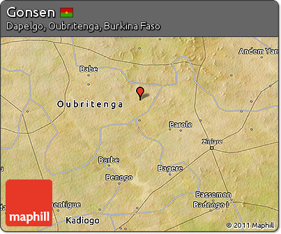 Satellite 3D Map of Gonsen