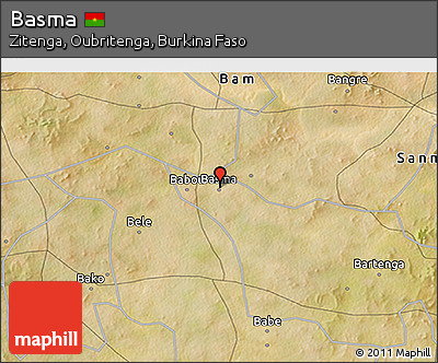 Satellite 3D Map of Basma