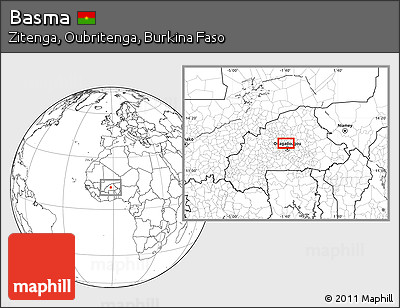Blank Location Map of Basma