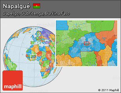 Political Location Map of Napalgué
