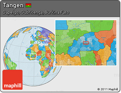 Political Location Map of Tangen