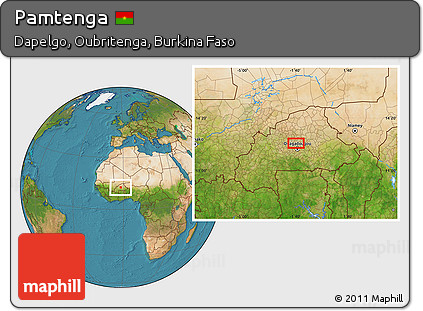 Satellite Location Map of Pamtenga