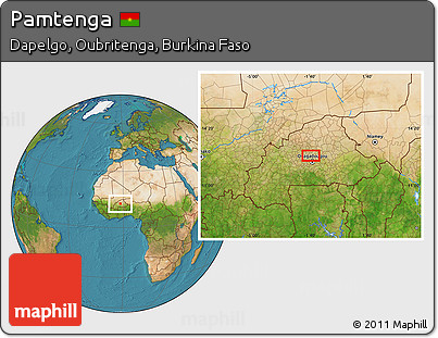 Satellite Location Map of Pamtenga