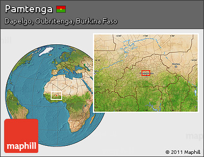 Satellite Location Map of Pamtenga