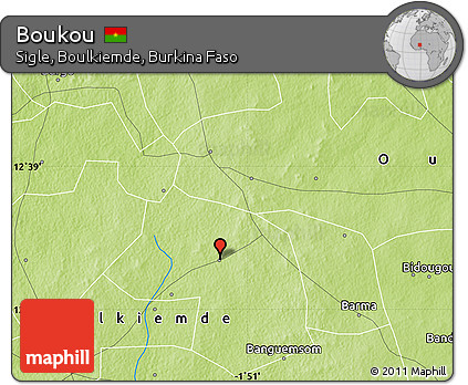Physical Map of Boukou