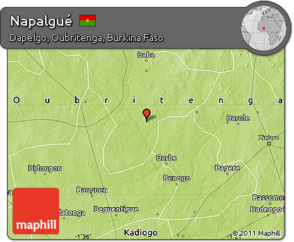 Physical Map of Napalgué