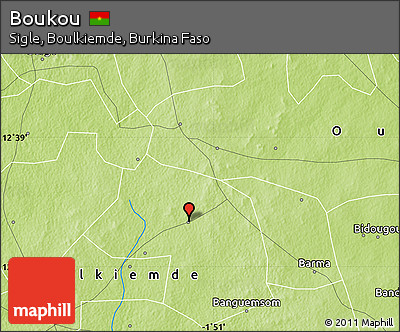 Physical Map of Boukou