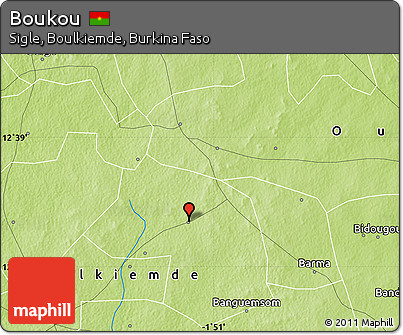 Physical Map of Boukou