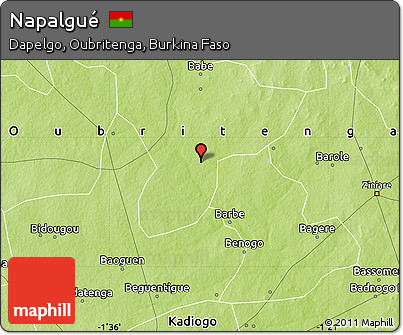 Physical Map of Napalgué
