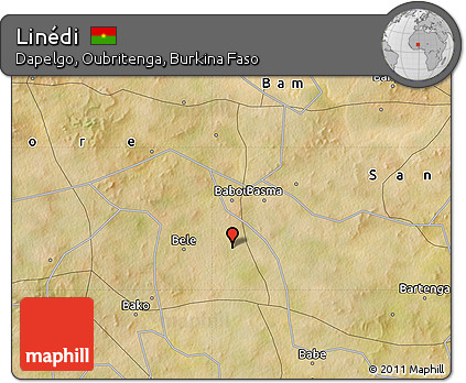 Satellite Map of Linédi