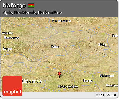 Satellite Panoramic Map of Naforgo