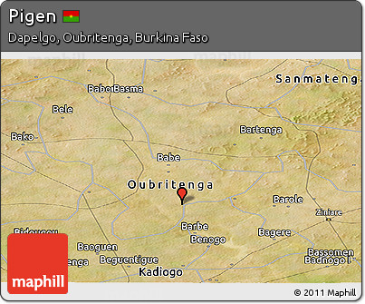 Satellite Panoramic Map of Pigen