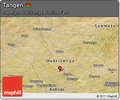 Satellite Panoramic Map of Tangen