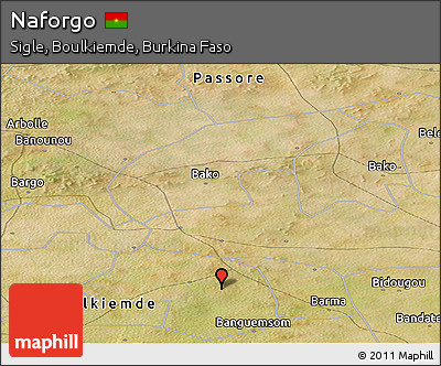 Satellite Panoramic Map of Naforgo