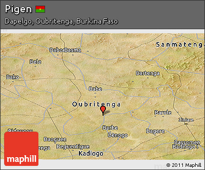 Satellite Panoramic Map of Pigen
