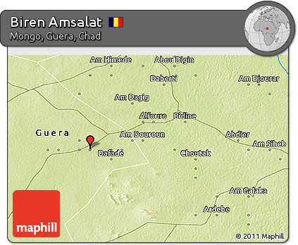Physical 3D Map of Biren Amsalat