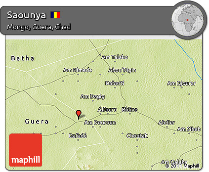 Physical 3D Map of Saounya