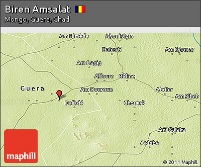 Physical 3D Map of Biren Amsalat