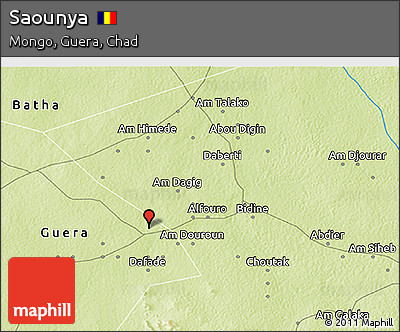Physical 3D Map of Saounya