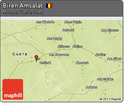 Physical 3D Map of Biren Amsalat