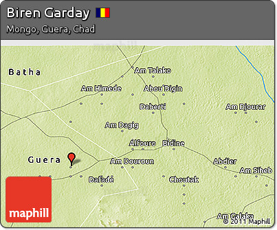 Physical 3D Map of Biren Garday
