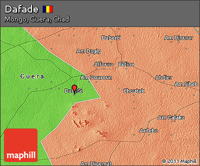 Political 3D Map of Dafade