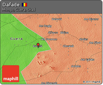 Political 3D Map of Dafade