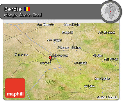 Satellite 3D Map of Berdie