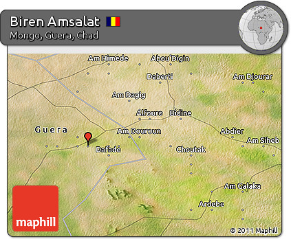 Satellite 3D Map of Biren Amsalat