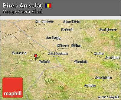 Satellite 3D Map of Biren Amsalat