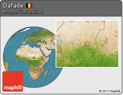 Satellite Location Map of Dafade
