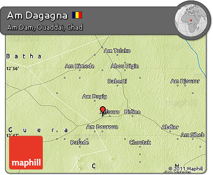 Physical Map of Am Dagagna