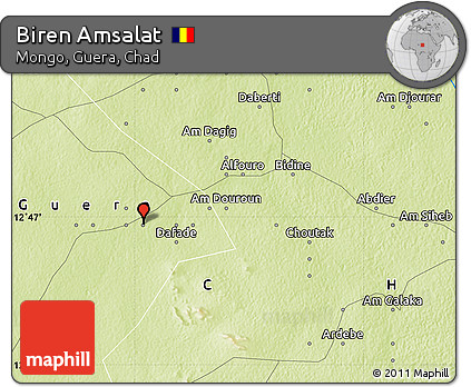 Physical Map of Biren Amsalat