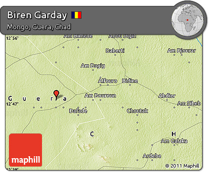 Physical Map of Biren Garday