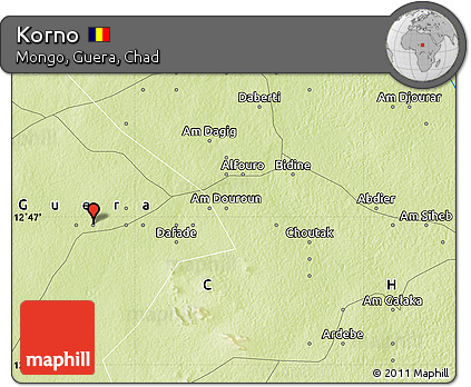 Physical Map of Korno