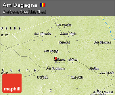 Physical Map of Am Dagagna