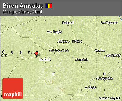 Physical Map of Biren Amsalat