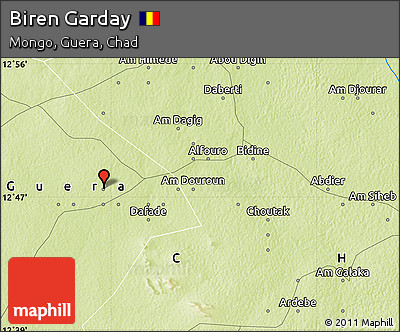 Physical Map of Biren Garday