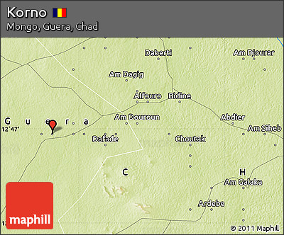 Physical Map of Korno