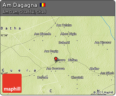 Physical Map of Am Dagagna