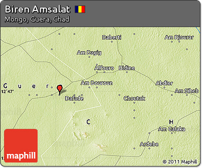 Physical Map of Biren Amsalat