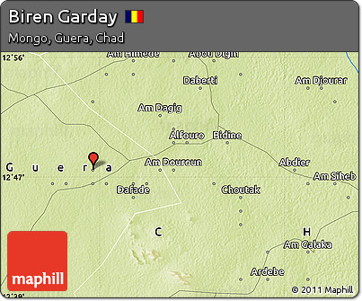 Physical Map of Biren Garday