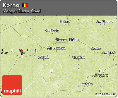 Physical Map of Korno