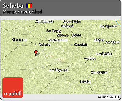Physical Panoramic Map of Seheba